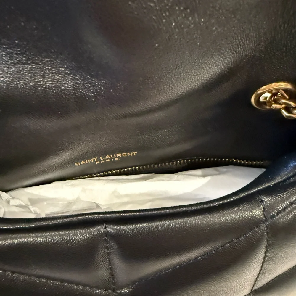 Saint Laurent Toy Puffer Bag in Quilted Lambskin, Noir, NWT - Picture 7 of 14